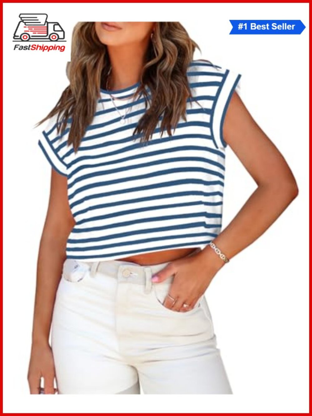✨ Womens Cropped T-Shirt Short Rolled Dolman Sleeve Crop Top Casual Round Neck
